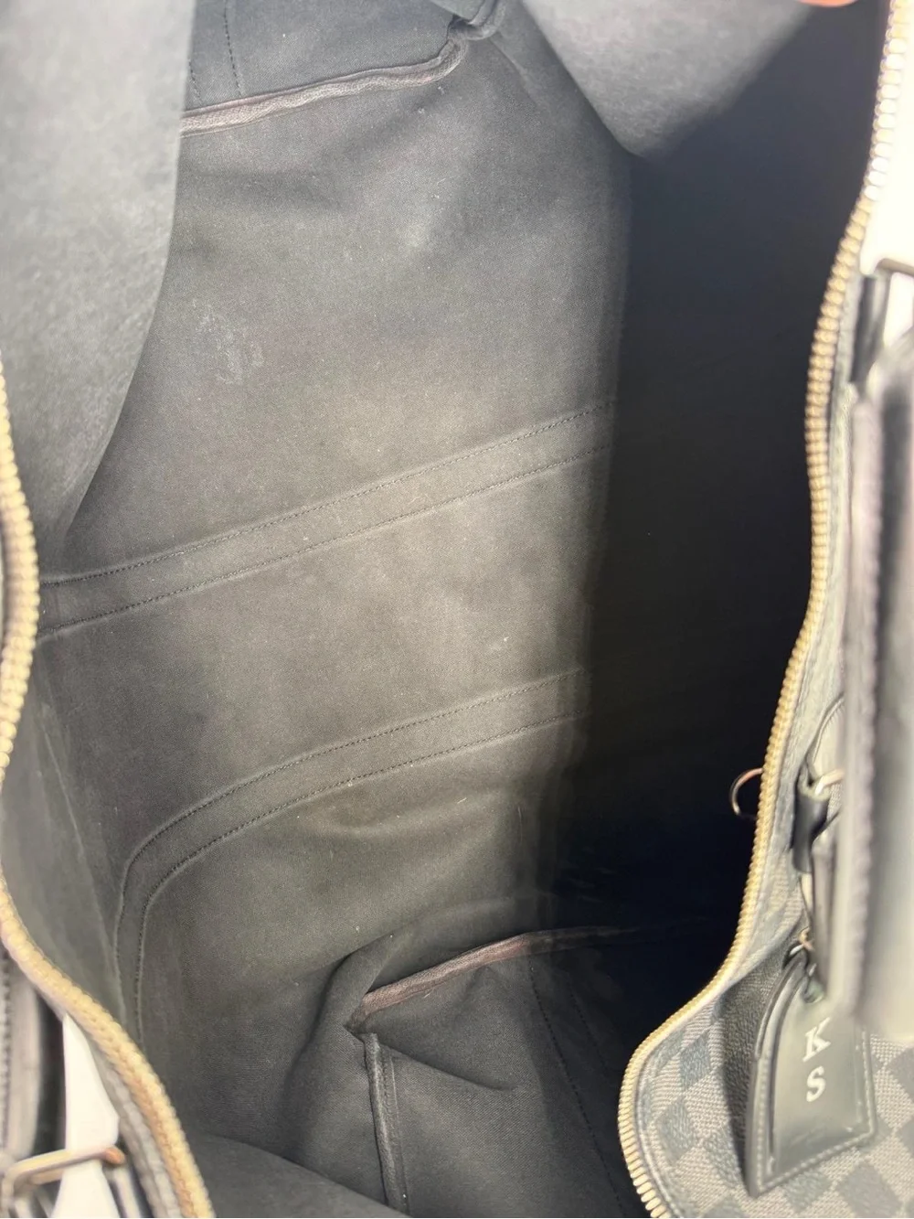 Louis Vuitton Keepall Bandouliere 55 Damier Graphite Canvas Duffle Bag
